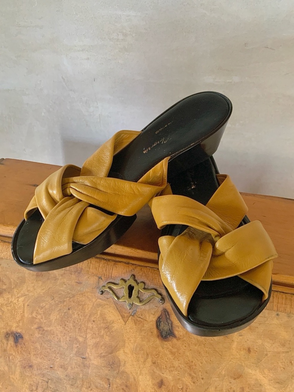 Robert Clergerie Wedge Sandal 8.5M